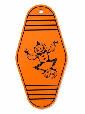 2/$25 Johanna Parker Inspired Dancing Pumpkin Motel Keychain Halloween